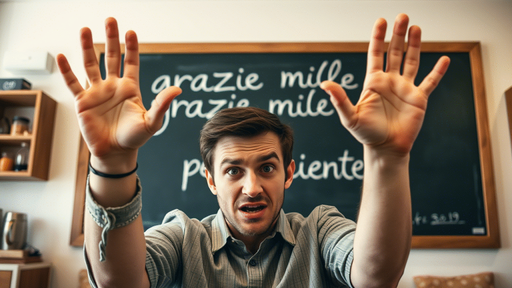 grazie mille per niente”