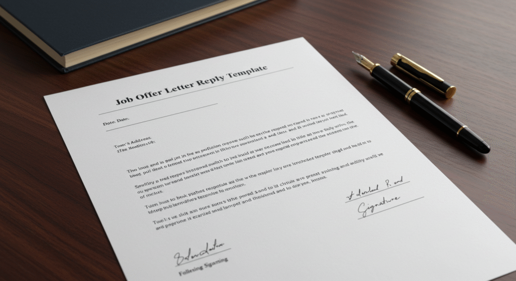 Job Offer Letter Reply Templates