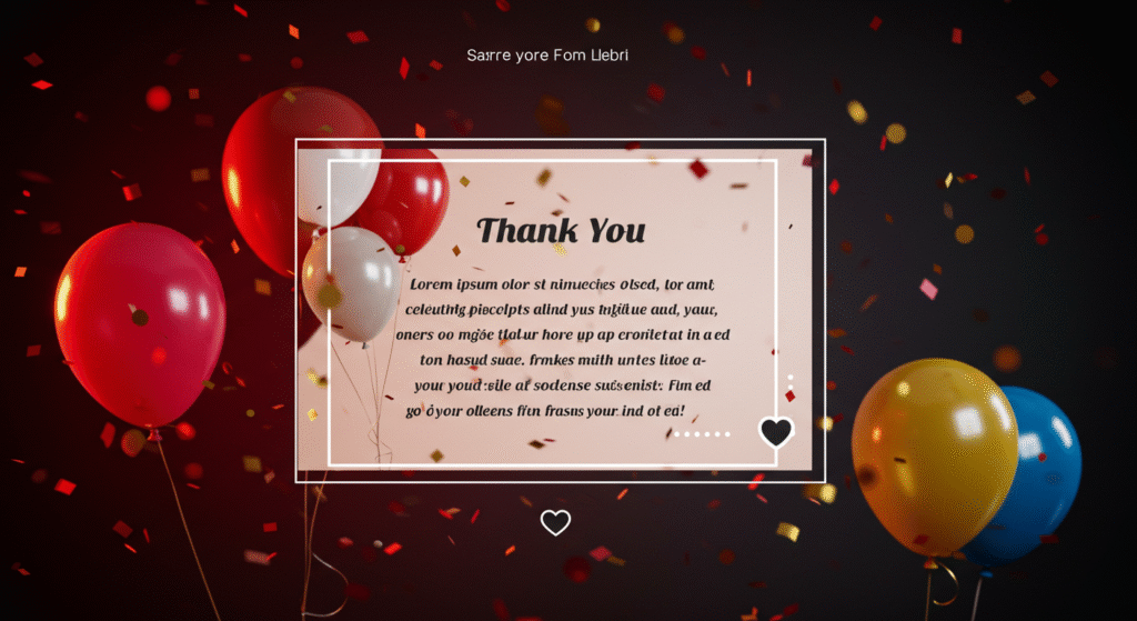 Thank You Message for Birthday Party